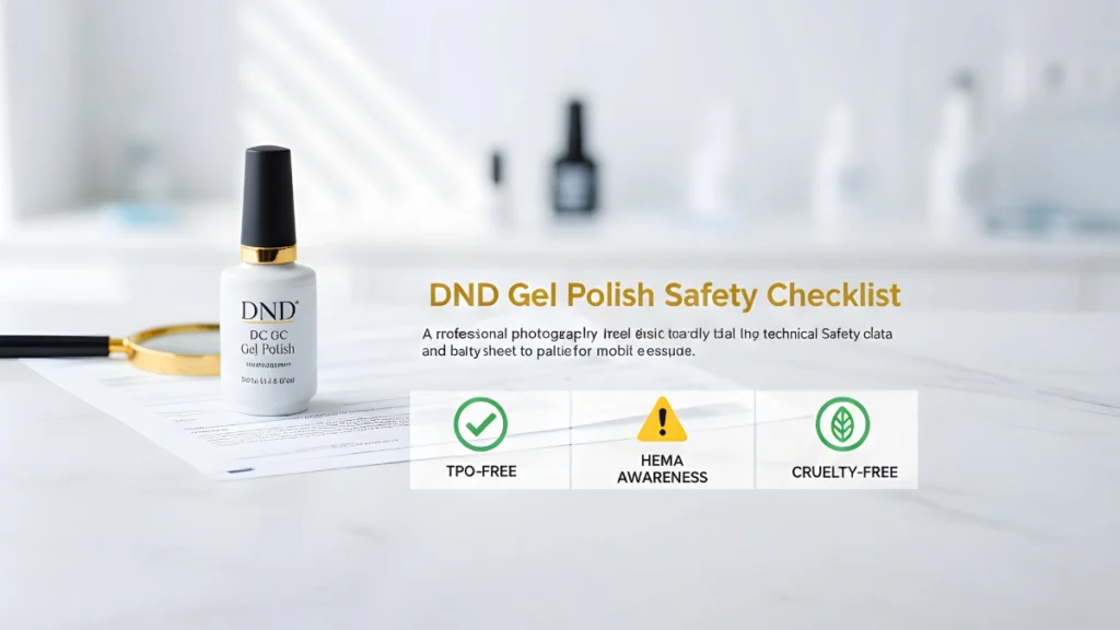 DND Gel Polish Safety Data Sheet pdf free with full ingredients list, TPO-free details, Gaoy and Beetles gel polish SDS